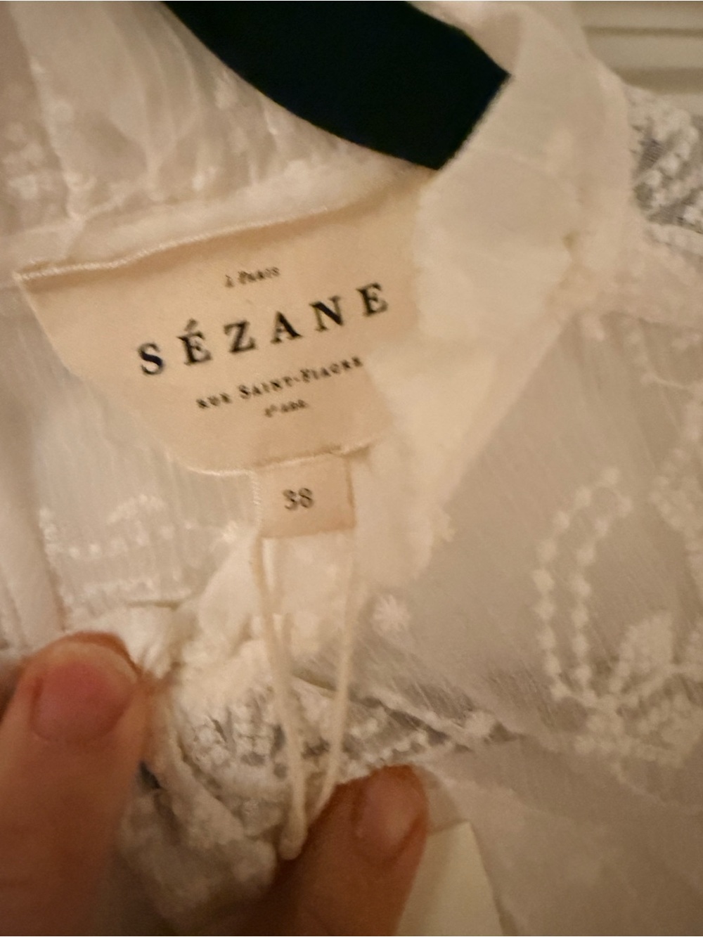NWT - Sezane Valentine blouse - size 38 or US 6 - Picture 7 of 13